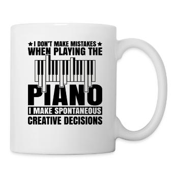 Musique Piano Instrument De Musique Idée Cadeau Dj - Mug blanc - blanc - Droite