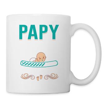 Papy En 2022 Cadeau Naissance Grossesse Humour - Mug blanc - blanc - Droite