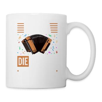 Steirische Harmonika Party Kann Losgehen, Quetschn - Tasse - Weiß - Rechts