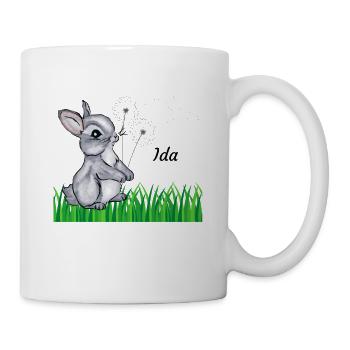 Hase Name Geschenk Ida - Tasse - Weiß - Rechts