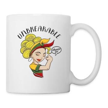 Lithuanian Girl Unbreakable I Heritage Lithuania - Tasse - Weiß - Rechts