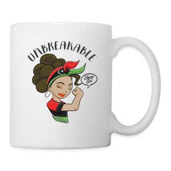 Libyan Girl Unbreakable I Libyan Heritage I Libya - Tasse - Weiß - Rechts
