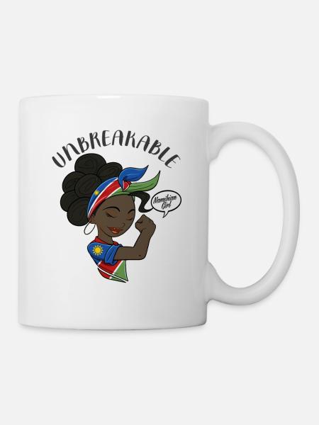 Namibian Girl Unbreakable I Namibian Heritage I - Tasse - Weiß