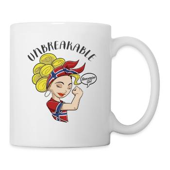 Norwegian Girl Unbreakable I Norwegian Heritage - Mug - white - Right