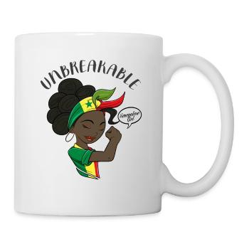 Senegalese Girl Unbreakable Senegalese Heritage - Mug - white - Right