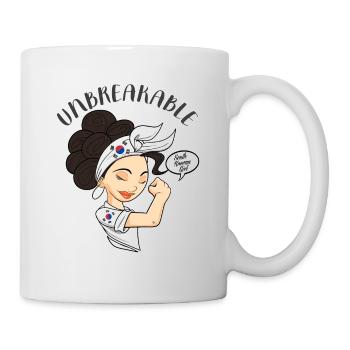 Fille sud-coréenne Incassable I Héritage Sud - Mug blanc - blanc - Droite