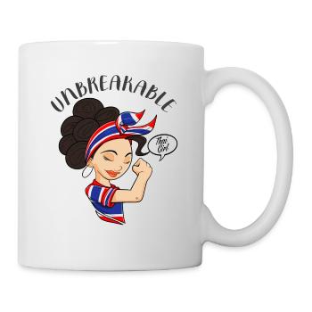 Fille thaïlandaise incassable I Héritage thaïlandais I Thaïlande - Mug blanc - blanc - Droite