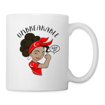 Turkish Girl Unbreakable I Turkish Heritage I - Tasse - Weiß - Rechts