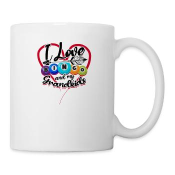 I love bingo and my grandkids - Bingo Lover - Mug - white - Right