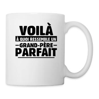 Grand-père Parfait Cadeau Fête Des Pères Papy Papi - Mug blanc - blanc - Droite