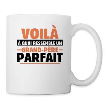 Grand-père Parfait Cadeau Fête Des Pères Papy Papi - Mug blanc - blanc - Droite