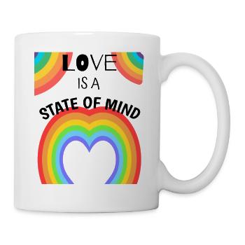 LOVE IS A STATE OF MIND - Mug - white - Right