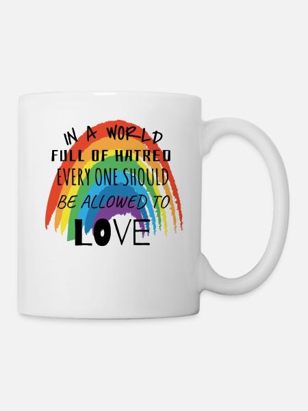 World Everyone should be allowed to love - Mug - white