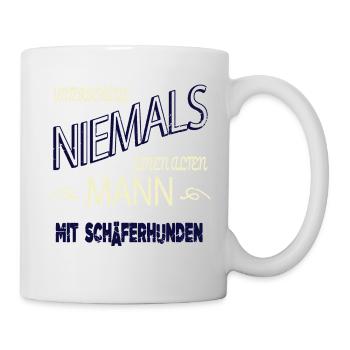 hund eigenschaft statement weihnachten hundefreund - Tasse - Weiß - Rechts