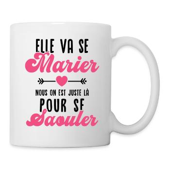 Elle va se marier - Mug blanc - blanc - Droite