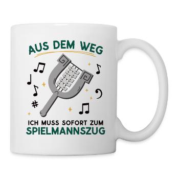 Spielmannszug Schützenfest Fanfarenzug Marschmusik - Tasse - Weiß - Rechts