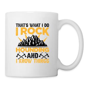 C’est ce que je fais Je Rocking Géologie - Mug blanc - blanc - Droite