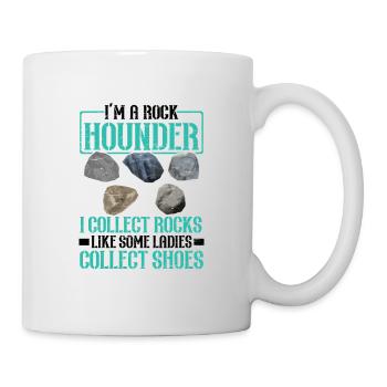 Je suis un Rockhounder, je collectionne la géologie des roches - Mug blanc - blanc - Droite