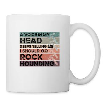 Géologie Rockhounder Vintages Rockhounding - Mug blanc - blanc - Droite