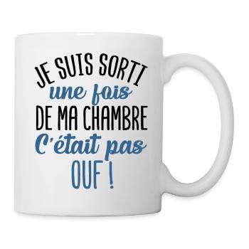 Je suis sorti de ma chambre cadeau ado gamer geek - Mug blanc - blanc - Droite