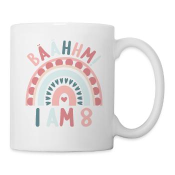 8 ans Rainbow Rainbow 8ème anniversaire - Mug blanc - blanc - Droite