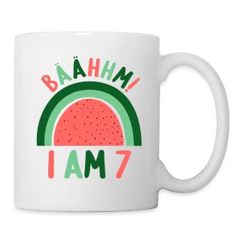 7 years Rainbow Rainbow 7th birthday - Mug - white - Right
