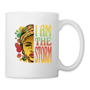 Ich bin der Sturm Ich bin der Sturm Geschenk Inspi - Tasse - Weiß - Rechts