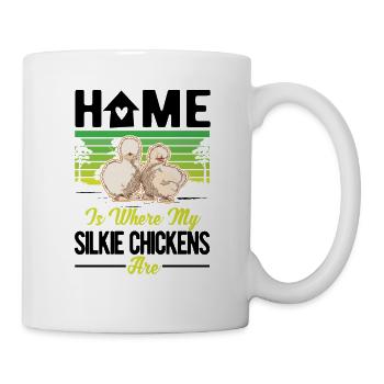 Silk Chicken Home Silkie Chicken - Mug blanc - blanc - Droite