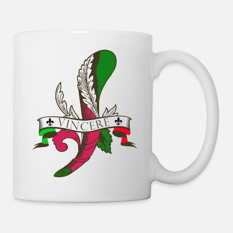 asso di bastoni vincere - Mug blanc - blanc
