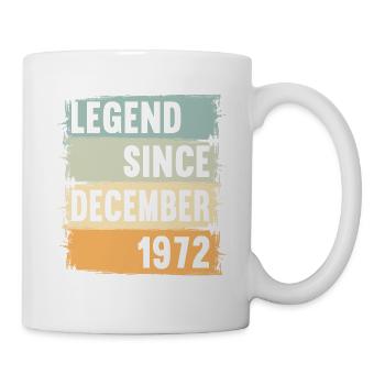 Born December 1972 50 years 50s 50th birthday - Mug - white - Right
