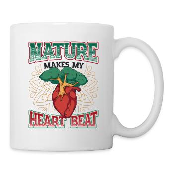 La nature fait battre mon cœur plus vite. - Mug blanc - blanc - Droite