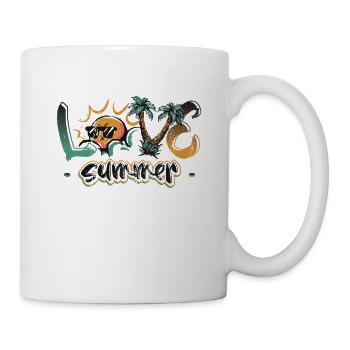 Love Summer Vacation Hello Summer Sun mit - Tasse - Weiß - Rechts