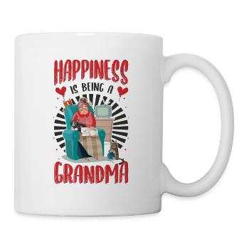 Happiness Is Being A Grandma Pregnancy Announcement - Mug - white - Right