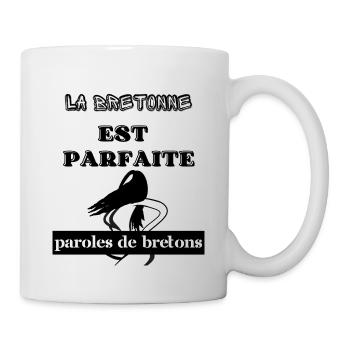 La bretonne est parfaite - Mug blanc - blanc - Droite