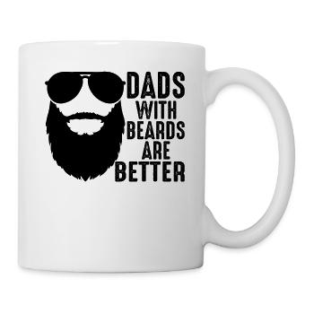 Dads With Beards Are Better Fathers Day - Mug - white - Right