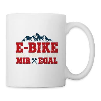 E-bike montagne ou vallée n’a pas d’importance pour moi Pedelec e-bike - Mug blanc - blanc - Droite
