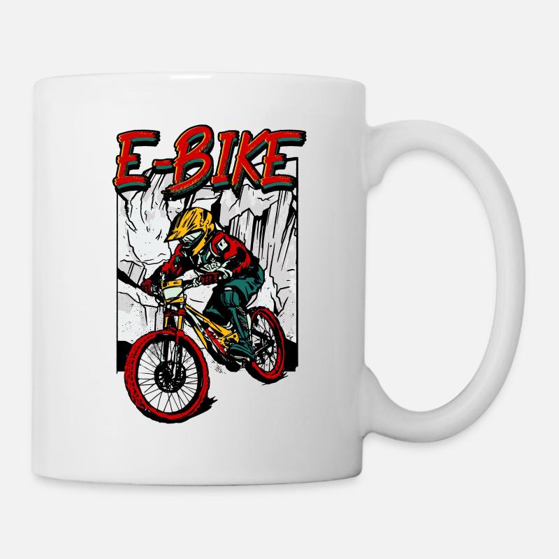 Pedelec E-Bike - Tasse - Weiß