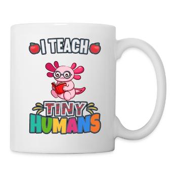 J’enseigne à Tiny Humans enseignant à l’école primaire - Mug blanc - blanc - Droite