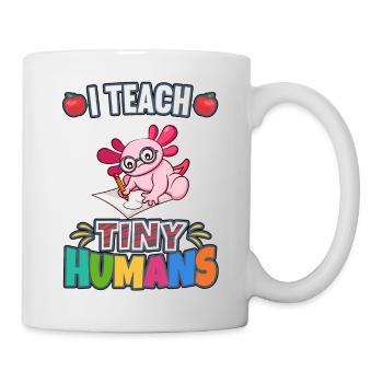 J’enseigne à Tiny Humans enseignant à l’école primaire - Mug blanc - blanc - Droite