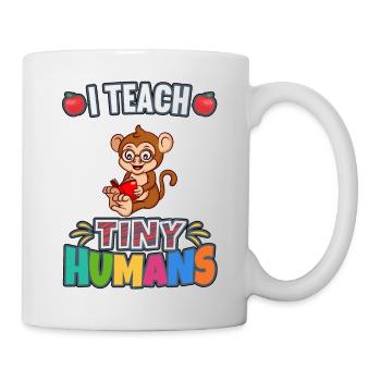 I Teach Tiny Humans Elementary School Teacher - Mug - white - Right
