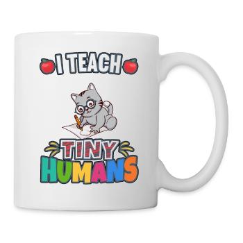 I Teach Tiny Humans Elementary School Teacher - Mug - white - Right