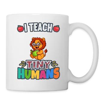 I Teach Tiny Humans Elementary School Teacher - Mug - white - Right
