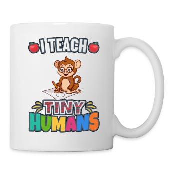 I Teach Tiny Humans Elementary School Teacher - Mug - white - Right