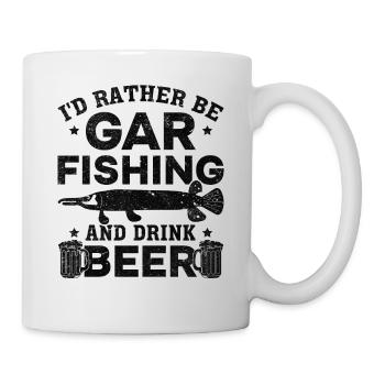 I'd Rather Be Gar Fishing and Drinking Beer - Mug - white - Right