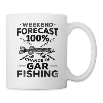 Garfishing I Wochenend-Prognose 100% Chance auf - Tasse - Weiß - Rechts