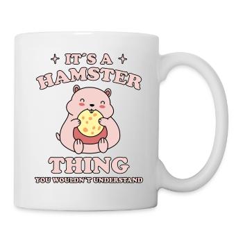 Hamster Spruch Kekse Lustige Zwerghamster Geschenk - Tasse - Weiß - Rechts