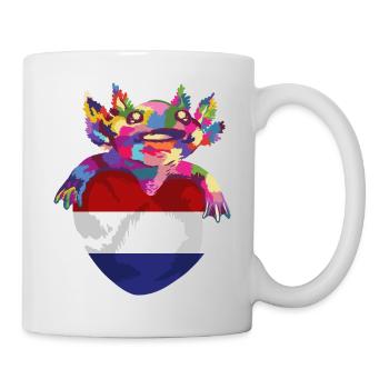 Niederlande Flagge Holland Niederländische Fahne - Tasse - Weiß - Rechts