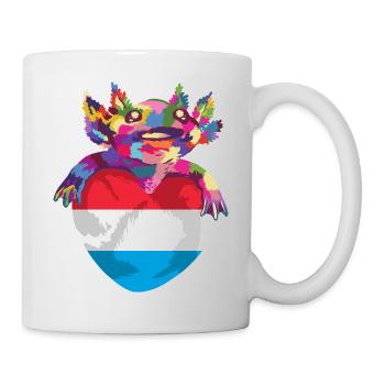 Drapeau luxembourgeois Drapeau luxembourgeois Accueil - Mug blanc - blanc - Droite