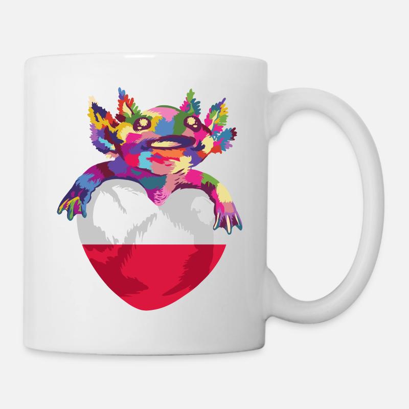 Drapeau de Pologne utilisé Look Polska Drapeau polonais - Mug blanc - blanc