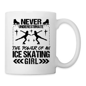 The Power Of An Ice Skating Girl - Tasse - Weiß - Rechts